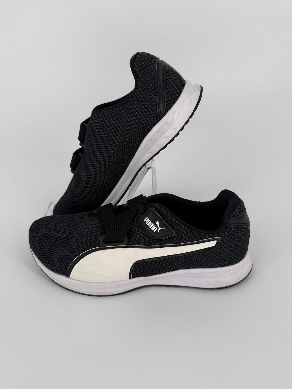 Puma Softride Enzo Evo Women’s Size 6 Black White Slip On Running Shoes
